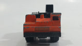 1995 Matchbox Mobile Crane Orange and Black Die Cast Toy Car Construction Equipment Vehicle