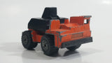 1995 Matchbox Mobile Crane Orange and Black Die Cast Toy Car Construction Equipment Vehicle