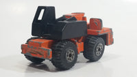 1995 Matchbox Mobile Crane Orange and Black Die Cast Toy Car Construction Equipment Vehicle