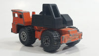 1995 Matchbox Mobile Crane Orange and Black Die Cast Toy Car Construction Equipment Vehicle