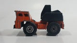 1995 Matchbox Mobile Crane Orange and Black Die Cast Toy Car Construction Equipment Vehicle