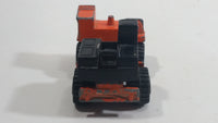 1995 Matchbox Mobile Crane Orange and Black Die Cast Toy Car Construction Equipment Vehicle