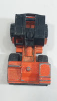 1995 Matchbox Mobile Crane Orange and Black Die Cast Toy Car Construction Equipment Vehicle