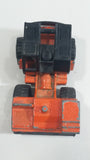 1995 Matchbox Mobile Crane Orange and Black Die Cast Toy Car Construction Equipment Vehicle