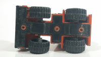 1995 Matchbox Mobile Crane Orange and Black Die Cast Toy Car Construction Equipment Vehicle