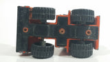 1995 Matchbox Mobile Crane Orange and Black Die Cast Toy Car Construction Equipment Vehicle