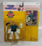 1995 Edition Starting Lineup NHL Ice Hockey Player Goalie Arturs Irbe San Jose Sharks Action Figure and Trading Card New in Package