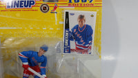 1997 Edition 10th Year Kenner Starting Lineup NHL Ice Hockey Player Wayne Gretzky New York Rangers Action Figure and Upper Deck Trading Card New in Package Collector Card