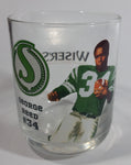 Wiser's Canadian Whiskey CFL Canadian Football League Saskatchewan Roughriders Team George Reed Player #34 4" Tall Glass Whiskey Cup