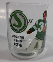 Wiser's Canadian Whiskey CFL Canadian Football League Saskatchewan Roughriders Team George Reed Player #34 4" Tall Glass Whiskey Cup