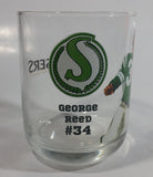 Wiser's Canadian Whiskey CFL Canadian Football League Saskatchewan Roughriders Team George Reed Player #34 4" Tall Glass Whiskey Cup