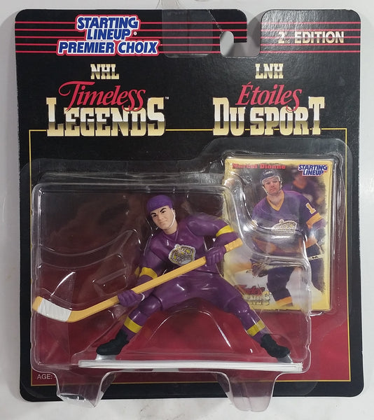 1997 Kenner Hasbro 2nd Edition Starting Lineup Timeless Legends NHL Ice Hockey Player Marcel Dionne Los Angeles Kings Action Figure and Trading Card New in Package