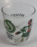 Wiser's Canadian Whiskey CFL Canadian Football League Saskatchewan Roughriders Team George Reed Player #34 4" Tall Glass Whiskey Cup