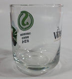 Wiser's Canadian Whiskey CFL Canadian Football League Saskatchewan Roughriders Team George Reed Player #34 4" Tall Glass Whiskey Cup