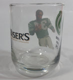 Wiser's Canadian Whiskey CFL Canadian Football League Saskatchewan Roughriders Team George Reed Player #34 4" Tall Glass Whiskey Cup