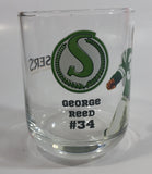 Wiser's Canadian Whiskey CFL Canadian Football League Saskatchewan Roughriders Team George Reed Player #34 4" Tall Glass Whiskey Cup