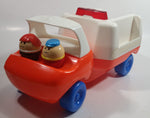 1985 Little Tikes Ambulance 12" Long with Man and Woman Figures Plastic Toddler Toy