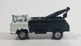 Yatming Wrecker Salvage Tow Truck Black and White Die Cast Toy Car Wrecking Towing Vehicle China