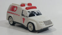 1997 Hot Wheels Ambulance White Die Cast Toy Car Emergency Vehicle - McDonald's Happy Meal