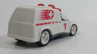 1997 Hot Wheels Ambulance White Die Cast Toy Car Emergency Vehicle - McDonald's Happy Meal