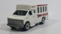 2009 Matchbox Police Chevy Transport Bus Sheriff Cop Prisoner Transport  White MB372 Plastic Body 1/80 Scale Die Cast Toy Car Vehicle