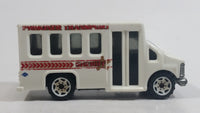 2009 Matchbox Police Chevy Transport Bus Sheriff Cop Prisoner Transport  White MB372 Plastic Body 1/80 Scale Die Cast Toy Car Vehicle