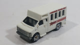 2009 Matchbox Police Chevy Transport Bus Sheriff Cop Prisoner Transport  White MB372 Plastic Body 1/80 Scale Die Cast Toy Car Vehicle