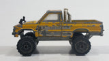 Majorette 4x4 Toyota Pick-up Truck Dark Yellow Gold No. 287 and 292 Die Cast Toy Car Vehicle with Opening Hood