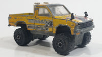 Majorette 4x4 Toyota Pick-up Truck Dark Yellow Gold No. 287 and 292 Die Cast Toy Car Vehicle with Opening Hood