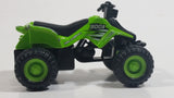 Maisto 300ZX Quad ATV 4 Wheeler All Terrain Vehicle Green Pullback Die Cast Motorized Friction Toy Car Vehicle