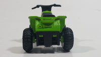 Maisto 300ZX Quad ATV 4 Wheeler All Terrain Vehicle Green Pullback Die Cast Motorized Friction Toy Car Vehicle