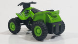 Maisto 300ZX Quad ATV 4 Wheeler All Terrain Vehicle Green Pullback Die Cast Motorized Friction Toy Car Vehicle