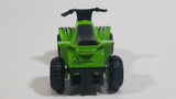 Maisto 300ZX Quad ATV 4 Wheeler All Terrain Vehicle Green Pullback Die Cast Motorized Friction Toy Car Vehicle