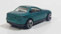 2000 Hot Wheels Mercedes SLK Metallic Aqua Green Die Cast Toy Car Vehicle