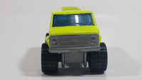 1993 Matchbox 4x4 Chevy Van Fluorescent Yellow Die Cast Toy Car Vehicle