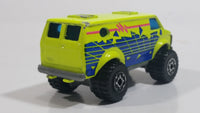 1993 Matchbox 4x4 Chevy Van Fluorescent Yellow Die Cast Toy Car Vehicle