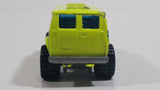 1993 Matchbox 4x4 Chevy Van Fluorescent Yellow Die Cast Toy Car Vehicle