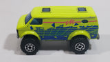 1993 Matchbox 4x4 Chevy Van Fluorescent Yellow Die Cast Toy Car Vehicle