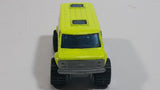 1993 Matchbox 4x4 Chevy Van Fluorescent Yellow Die Cast Toy Car Vehicle