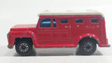 Vintage 1978 Lesney Matchbox Superfast No. 69 Armored Truck "Wells Fargo" Red and White Die Cast Toy Car Vehicle Made in England