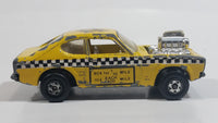 Vintage 1973 Lesney Matchbox Rolamatics No. 72 Maxi Taxi Yellow Cab Die Cast Toy Car Vehicle Made in Hong Kong