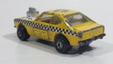 Vintage 1973 Lesney Matchbox Rolamatics No. 72 Maxi Taxi Yellow Cab Die Cast Toy Car Vehicle Made in Hong Kong