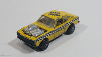 Vintage 1973 Lesney Matchbox Rolamatics No. 72 Maxi Taxi Yellow Cab Die Cast Toy Car Vehicle Made in Hong Kong