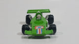 Rare 1980s Yatming McLaren Ford Lime Green #2 No. 1304 Die Cast Toy Race Car Vehicle Made in Hong Kong