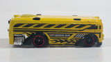 2014 Hot Wheels City Works Surf Surfin' School Bus Yellow Die Cast Toy Car Vehicle