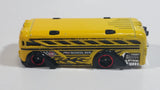 2014 Hot Wheels City Works Surf Surfin' School Bus Yellow Die Cast Toy Car Vehicle