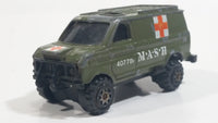 Vintage 1982 Kidco Tough Wheels MASH T.V. Show 4077th Army Military Medic Ambulance Olive Green Van Die Cast Toy Car Vehicle Television Collectible