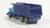 Vintage Soma Wheels Peterbilt Dump Truck Blue Die Cast Toy Car Vehicle - Hong Kong