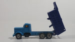 Vintage Soma Wheels Peterbilt Dump Truck Blue Die Cast Toy Car Vehicle - Hong Kong