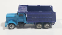 Vintage Soma Wheels Peterbilt Dump Truck Blue Die Cast Toy Car Vehicle - Hong Kong